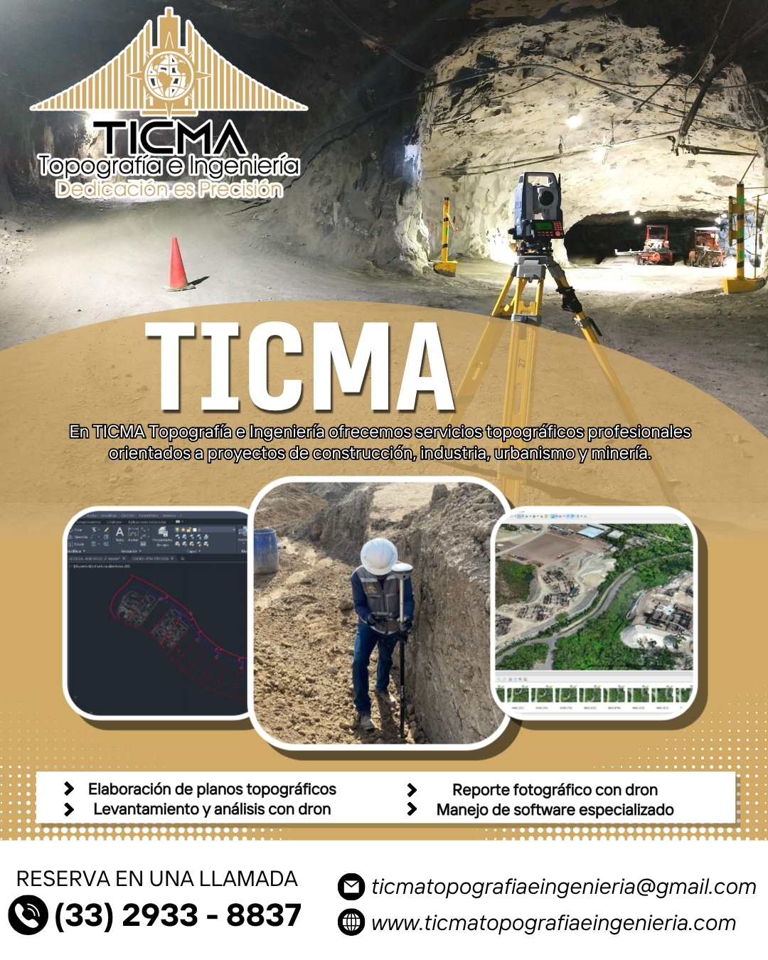 Verificación de trazos y niveles sobre estructuras de cimentación