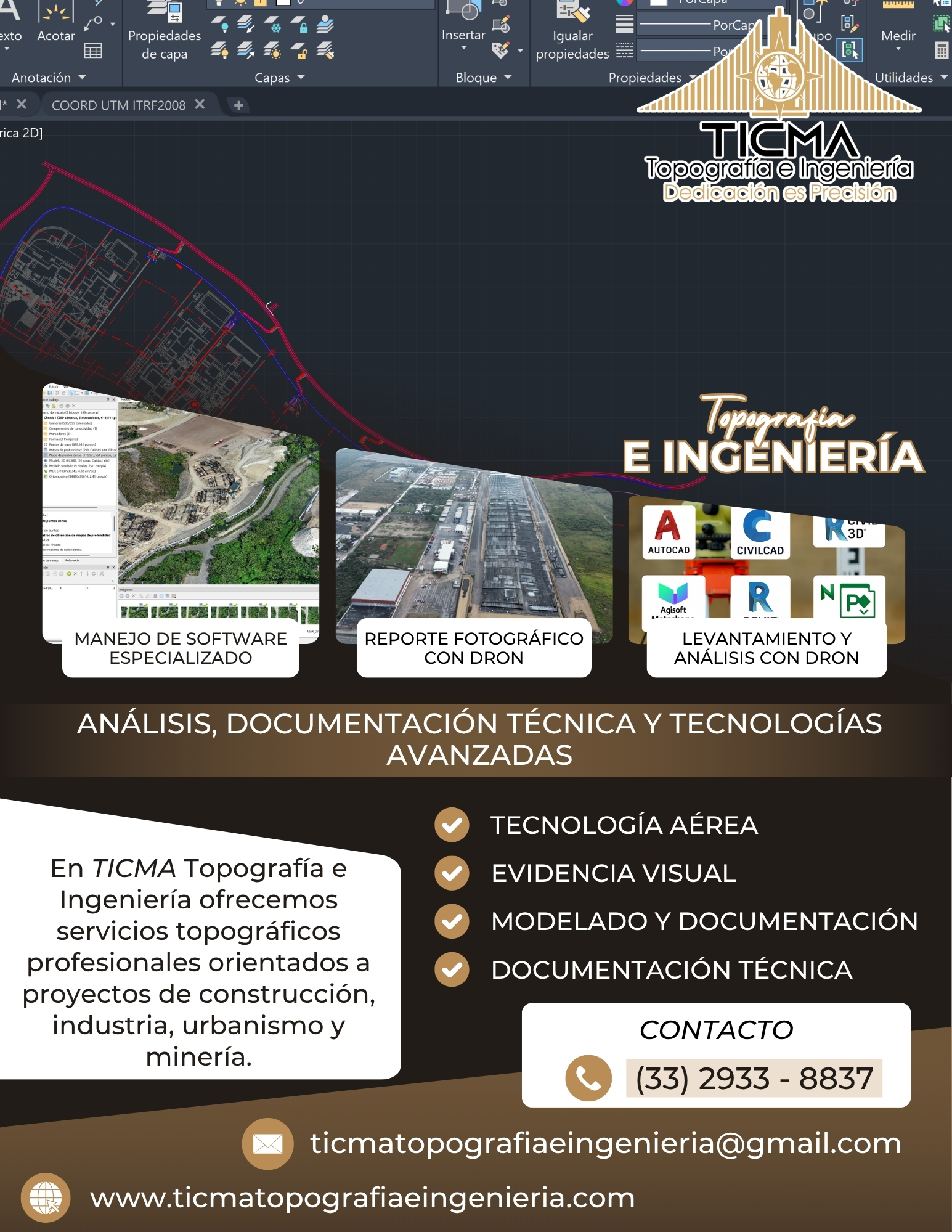 Generación de curvas de nivel mediante software fotogramétrico